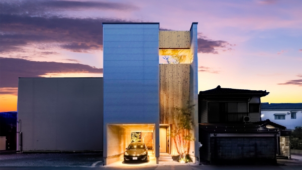 東大畑モデルハウス夜間見学