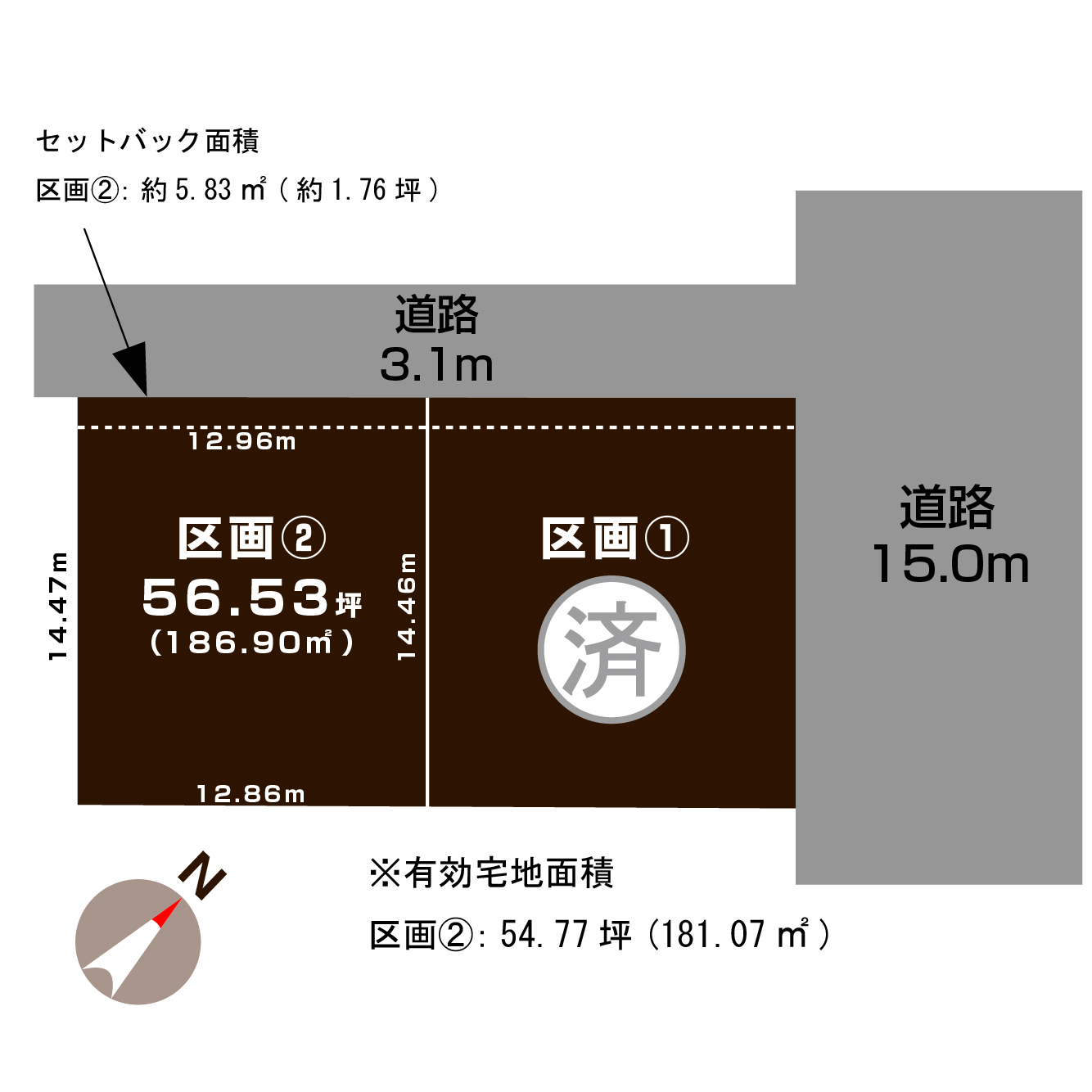 新潟市中央区山二ツ5丁目の土地・分譲地画像