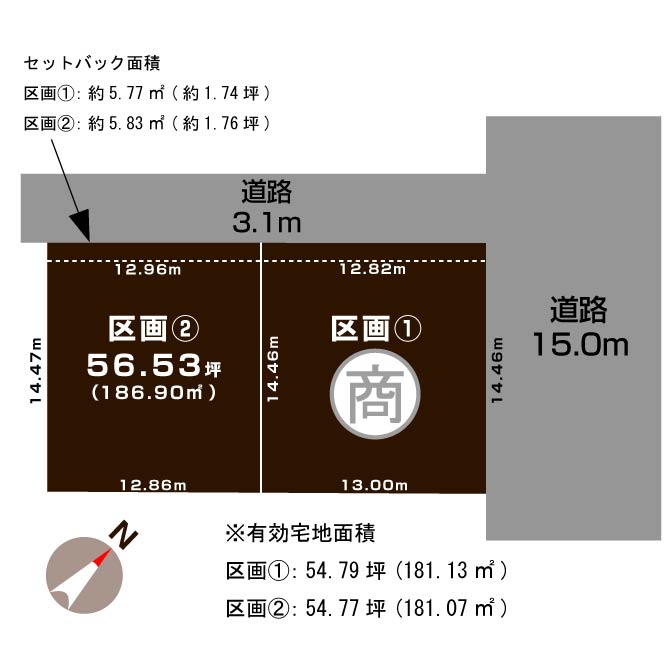 新潟市中央区山二ツ5丁目の土地・分譲地画像